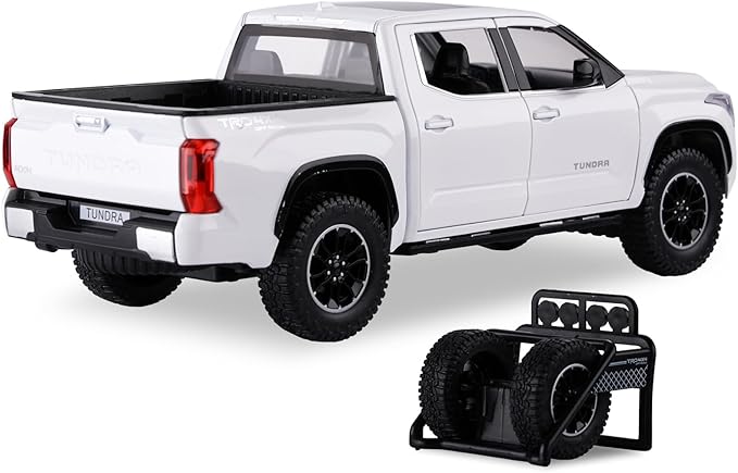 SASBSC Tundra Truck Toys for 3 4 5 6 7 Year Old Boys Off-Road Pickup Toy Trucks for Boys Age 3-5 Diecast Metal Big Trucks with Light and Sound Pull Back Model Cars Birthday Gift for Kids