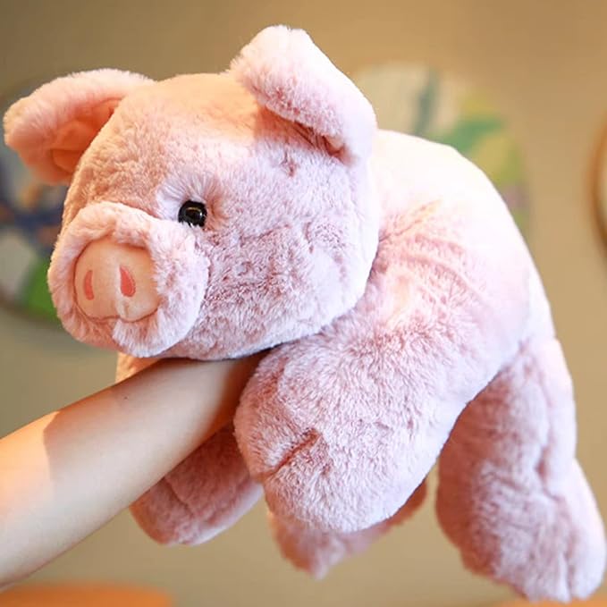 Weighted Stuffed Animals, 29.5in 6.2lbs Weighted Pig Stuffed Animal Toy Cute Pink Pig Plush Pillow for Adults Boys Girls