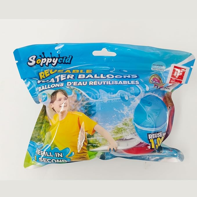 16PCS Magnetic Reusable Water Balloons, Refillable Silicone Bath Pool Beach Toys for Kids, Quick Fill Self-Sealing Splash Balls for Outdoor Water Fun Summer Family Games
