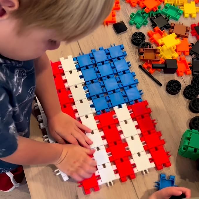 Beblox Building Blocks for Kids - 250-Piece Connecting Tiles Set - Interlocking Building Blocks for Kids, STEM Toys Kit, Fun & Educational Gifts for Boys & Girls, Preschool Learning Activities Ages 4+