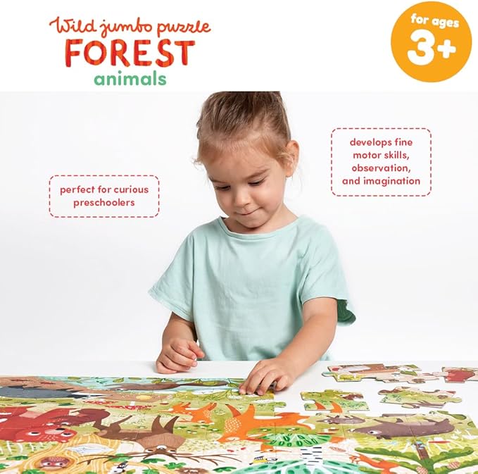 Wild Jumbo Puzzle Forest Animals 3+ Floor Puzzle
