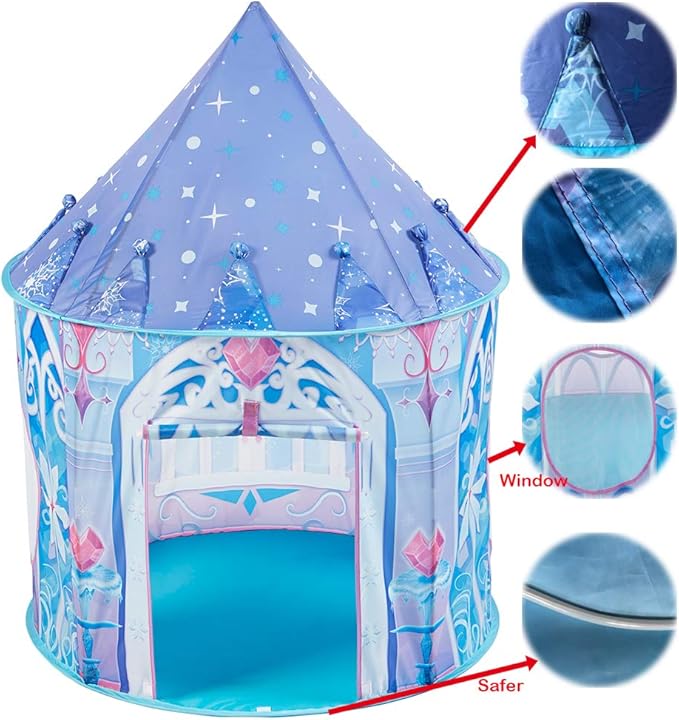 Kidodo Kids Play Tent Toy Children Pop Up Tent Kids Playhouse Indoor Outdoor Game Party Birthday Gifts Toddler for Boys Girls. Tunnel Foldable Tent for Baby Children