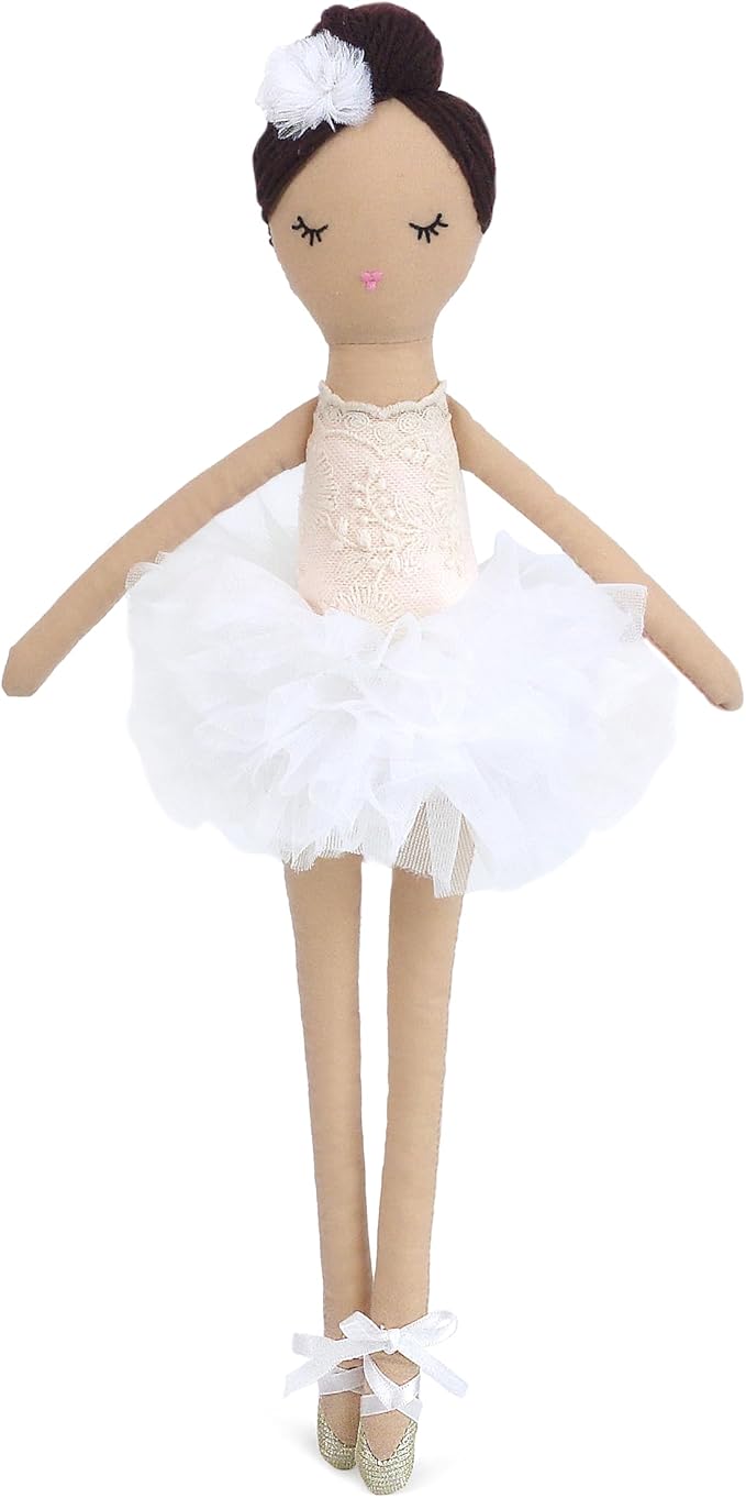 MON AMI Katrina The Ballerina Stuffed Doll - 15”, Plush Ballerina Doll for Girls, Use as Toy or Room Decor for Kids of All Ages