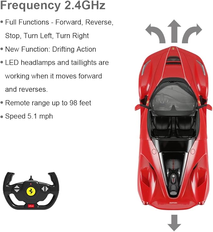 Remote Control Ferrari Toy Car | Rastar 1:14 Ferrari LaFerrari Aperta RC Drift Car