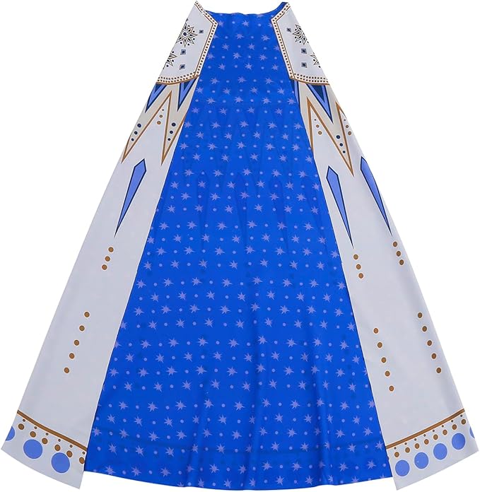 Wish Amaya Queen Costume for Girls Dress up Cosplay Costume Halloween Outfits with Necklace