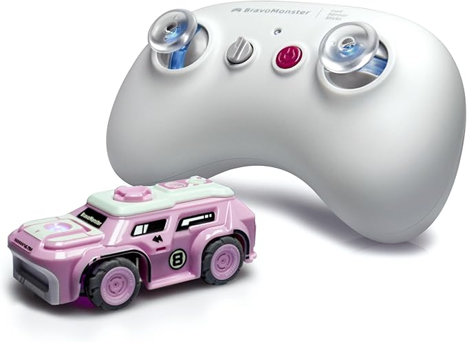 Micro RC Car 1:72 Full Proportional Hall Sensor Mini Remote Control Racing Car for Desktop on Track Play with Expandable Components, Gifts for Adults and Kids with Rechargeable Battery