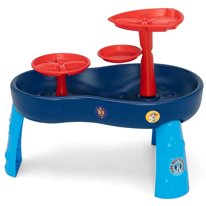 PAW Patrol Water Table by Delta Children | 3-Tier Water Table with 11-Piece Toy Set, Blue