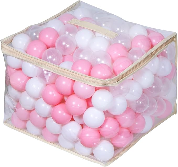 MoonxHome Ball Pit Balls for Toddlers, BPA Free Crush Proof Plastic Toy Balls for Ball Pit, Children's Pool Water Toys, Macaron Ocean Balls for Play Tent 2.15 Inch Pack of 100…