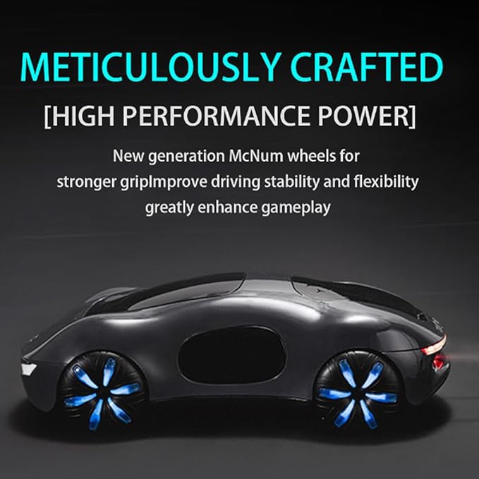 Remote Control Car, Gesture Sensing RC Sunt Car, 2.4GHz RC Drift Car for Kids with Spray Light and Sound, 360?Rotating Side Drifting RC Cars Birthday Gifts for Boys Girls, 3 Batteries (Black)