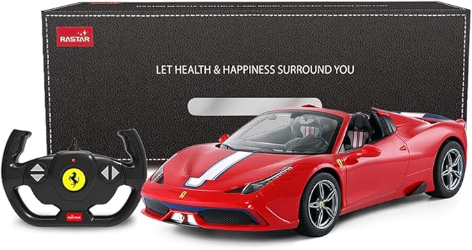 Rastar RC Car | Radio Remote Control Car 1/14 Scale Ferrari 458 Special A, Model Toy Car for Kids, Auto Open & Close, Red