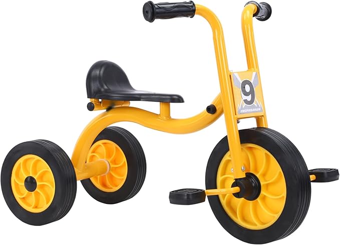 Kids Tricycle for Rider Ages 2+, Preschool Kids Trike Bike, Big Wheel Tricycle with Inflation-Free Rubber Wheels, Gift and Toy for Boys and Girls
