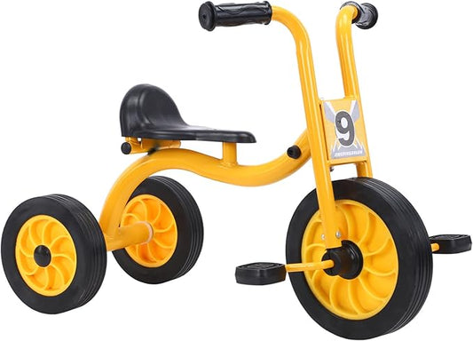Kids Tricycle for Rider Ages 2+, Preschool Kids Trike Bike, Big Wheel Tricycle with Inflation-Free Rubber Wheels, Gift and Toy for Boys and Girls