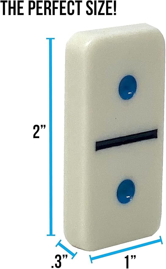 Regal Games - Mexican Train Dominoes Game Set - Double 15 Colored Dot Dominoes - 8 Metal Trains, 136 Tiles, Wooden Hub, Collector’s Tin - Fun Family-Friendly Game - for 2-8 Players