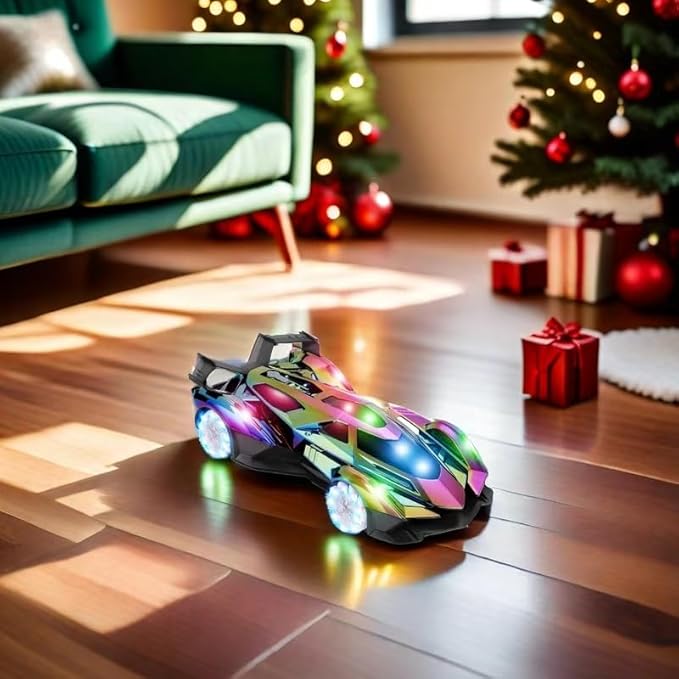 Lambo Remote Control Car for Boys 4-7,1:12 RC Car for Boys 8-12 with 360° Rotating, Lights, Music and Spray, 10-12km/h Colourful Lambo Racing Toys Gift for Kids Birthday.