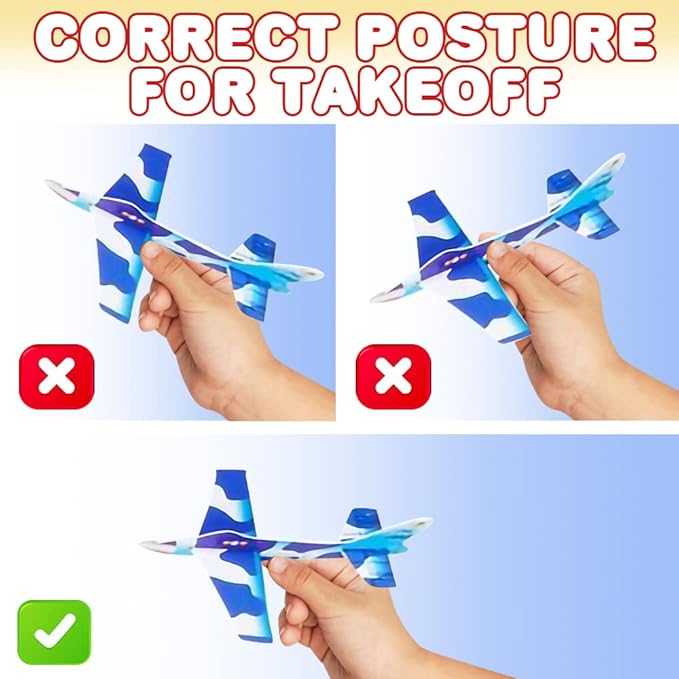 ArtCreativity Foam Flying Glider Assortment for Kids, Set of 48, Lightweight Planes with Various Designs, Individually Packed Airplanes, Fun Birthday Party Favors, Goodie Bag Fillers for Boys & Girls