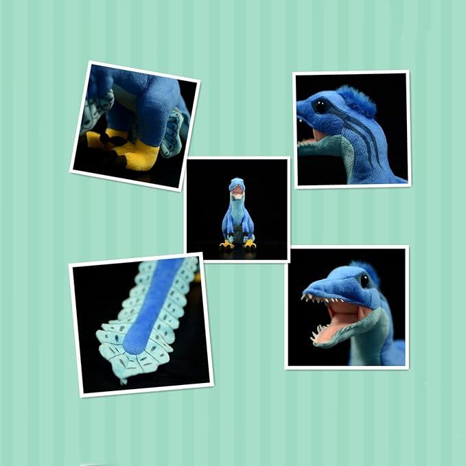 Tiny Heart Simulation Microraptor Plush Toy, 20 Inch Microraptor Dragon Stuffed Animals Realistic Doll Home Decor Collectibles Soft for Kids Boys