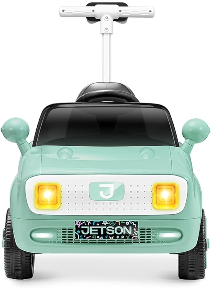 Jetson Mako Kids Electric Motor Assist Push Car, 3 Modes: Push, Drive or Remote Control, Top Speed of 3 mph, Seatbelt, Headlights, Recommended Ages: 2-4 Years, JMAKO-MGR