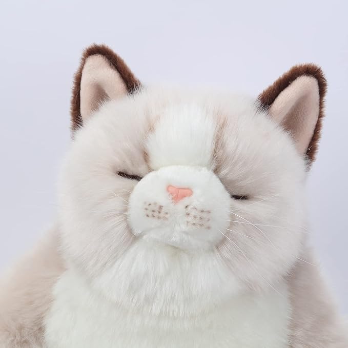 20" Length Adorable Stuffed Animal - Handmade Plush Soft Cat - Present Gift for Boys/Girls (Grey Ragdoll Cat)