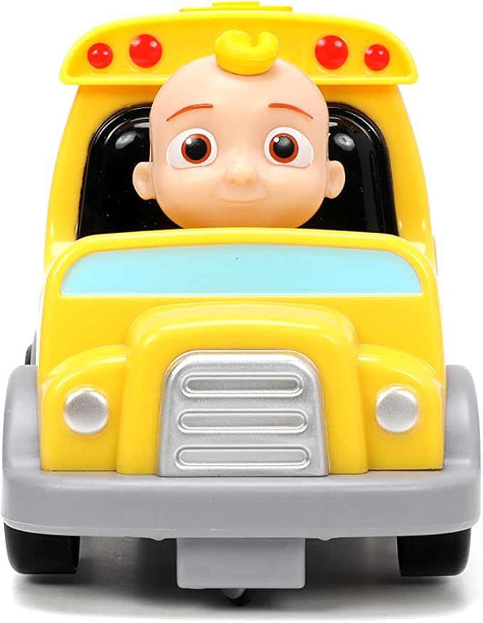 Jada Toys Cocomelon 7.5" School Bus RC Remote Control Car, Toys for Kids