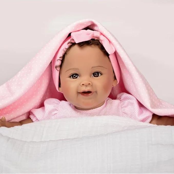 Paradise Galleries Toddler Girl Doll Ping Lau Designer Collection 20 Inch Lifelike Doll with Magnetic Pacifier Best Birthday Gift - Daisy May