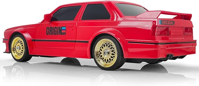 Remote Control Cars 1:16 Scale RC Drift Car 2.4Ghz 30KM/H High Speed 4WD RTR Racing Car with Drift Tires LED Lights 2PCS Rechargeable Batteries RC Sport Cars Toys for Adults Boys Girls Kids Gift