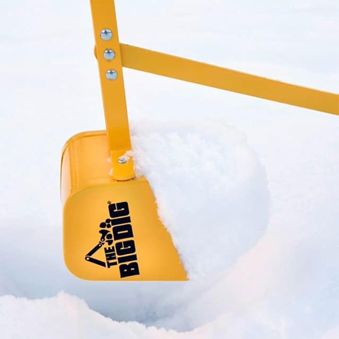 Big Dig Outdoor Toy Excavator Digger Playset w/ 360 Rotation for Kids Ages 3 & Up, Yellow