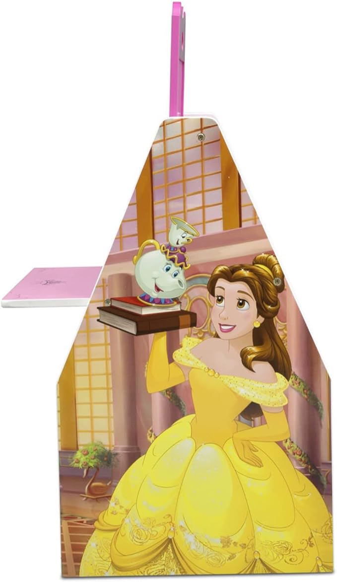 Delta Children Activity Center with Easel Desk, Stool and Toy Organizer, Disney Princess