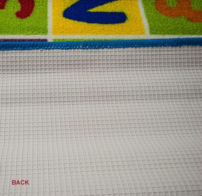 Kids Rug Addition Chart Area Rug 3' x 5' (3'3" X 4'9") (39" x 56") (99cm x 142cm) Non Slip Gel Backing