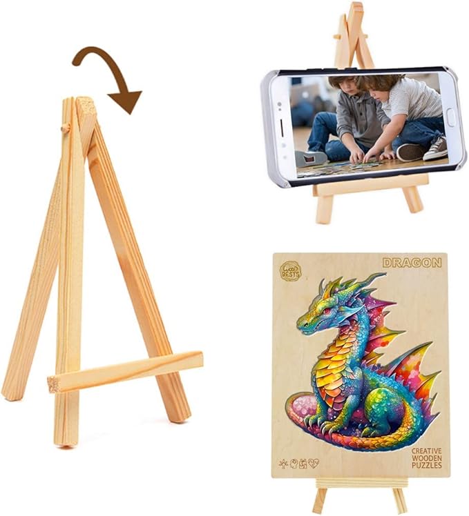 Wooden Puzzles for Adults and Kids, Dragon (L-280pcs) Wooden Jigsaw Puzzles, Unique Shaped Animal Wood Puzzles Adults and Kids Family Games 14 * 12in