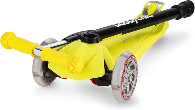 Kids Kick Scooter, 3 Wheeled Scooter for Kids, Child/Toddlers Toy, Adjustable Height, Anti-Slip Deck, Flashing Wheel Lights, for Boys/Girls 3-12 Year Old