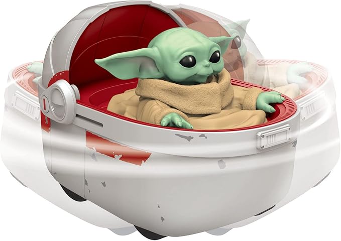 Exquisite Gaming Star Wars - The Mandalorian 9' Radio Controlled Grogu & Hover Pram, Radio Controlled R/C Vehicle, Children Ages 5 Years and Up
