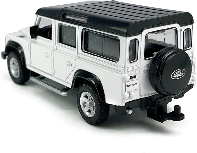Land Rover Defender Trailer Towing Horse Transporter Farm Trailers, Doors Open, 1/36 Scale Model Car Diecast Metal Toy Cars,3 4 5 6 7 Year Old Kids Boys Gifts, Cake Topper Home Office Décor Collection