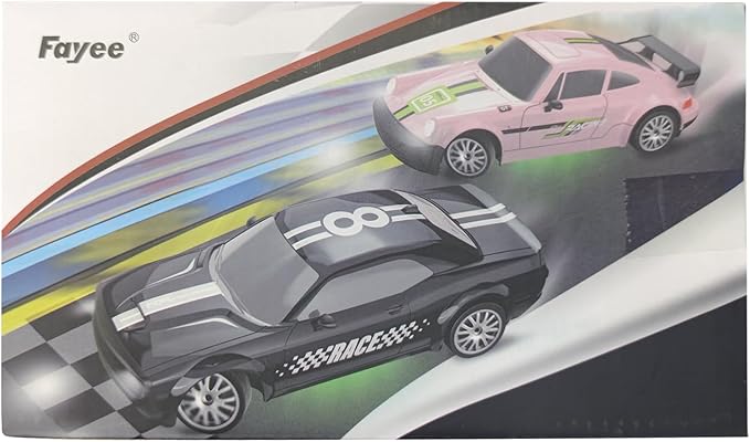 Remote Control Car RC Drift Car 2.4GHz 1:20 Scale 4WD 20KM/H High Speed Remote Control Cars Vehicle with LED Lights Drifting Tire 2Pcs Rechargeable Batteries Toy Cars for Adults Boys Girls (Black)