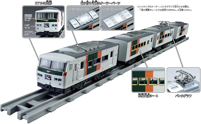 Takara Tomy Plarail Real Class 185 Series Express Train (Dancer/Shonan Block Color)