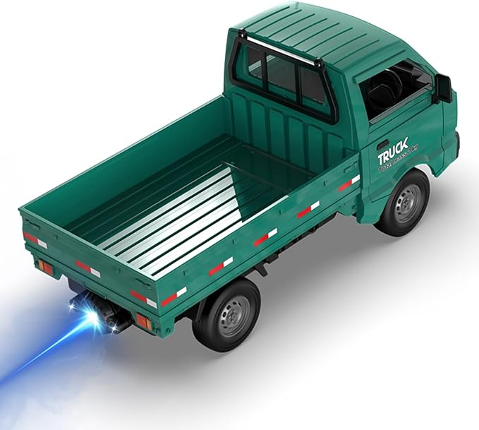 RC Car 1/16 RC Drift Car RTR Remote Control Racing Pickup Truck 2WD Truck Drift Crawler Off Road 2.4G with Spray Music and Light Vehicle Hobby Grade Toy Model for Kids and Adult (Green-1)