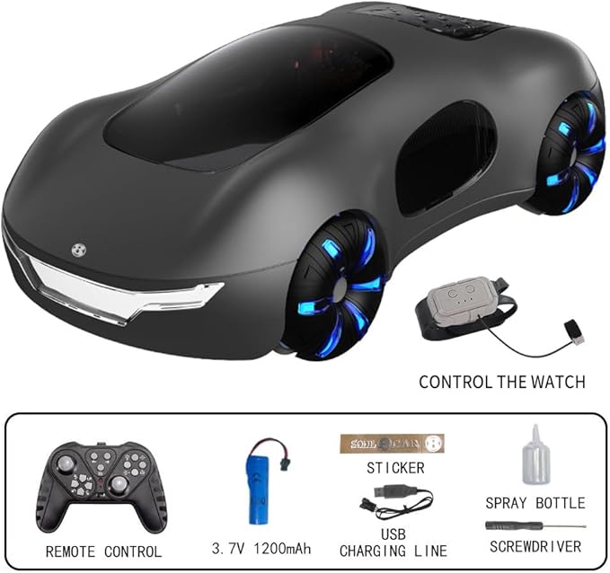 Gesture Sensing Remote Control Car, Drift RC Stunt Car with Light Spray & Sound, 2.4GHz Hobby RC Cars Toy for Kids, 360° Rotate, Birthday Gifts for Boys Girls 4-12 Racing Gifts