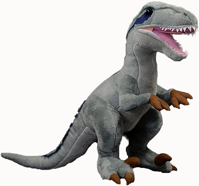 Tiny Heart Simulation Velociraptor Plush Toy, 16 Inch Velociraptor Dragon Stuffed Animals Realistic Doll Home Decor Collectibles Soft for Kids Boys