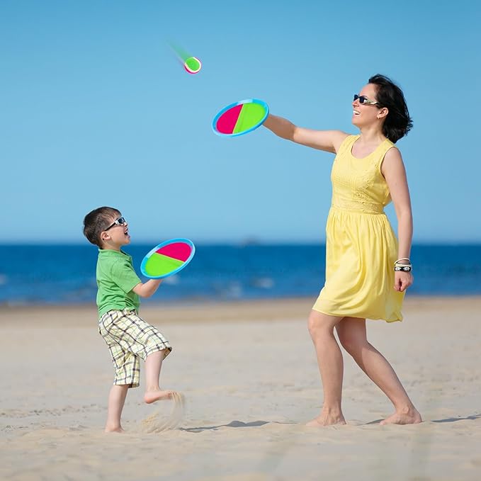 Kids Toys Toss and Catch Game Set Beach Pool Outdoor Toys for Kids Ages 4-8, Outside Yard Games for 3 4 5 6 7 8 Year Old Boys Girls Adults Family