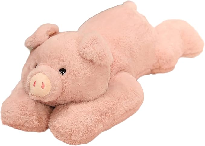 Weighted Stuffed Animals, Weighted Pig Stuffed Animal Toy Cute Pink Pig Plush Pillow for Adults Boys Girls, 11.8in