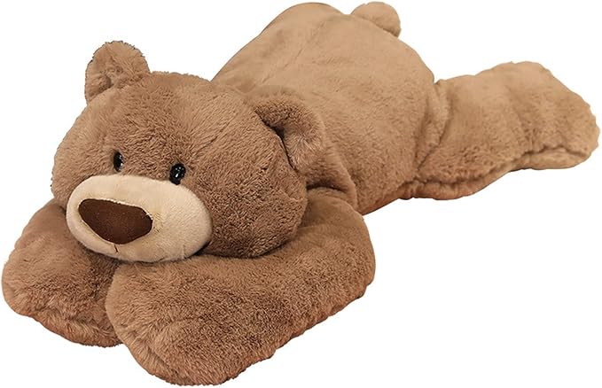 Weighted Stuffed Animals, 19.7in 3.3lbs Weighted Bear Stuffed Animal Toy Cute Brown Bear Plush Pillow for Adults Boys Girls