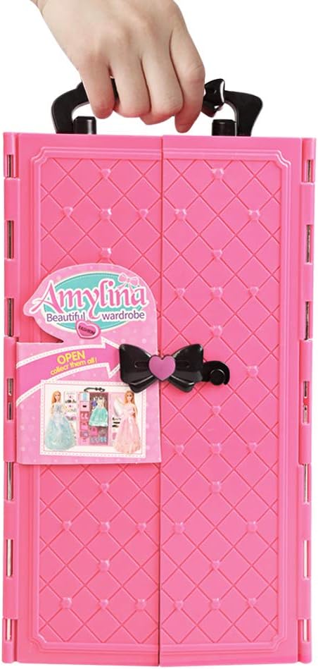 UCanaan Girl Doll and Closet Set with Doll Clothes and Accessories Items Including Fashion Dolls, Dressand Many Other Accessories (Refer Picture Shows)，Best Gitfs for Girls Christmas Birthday