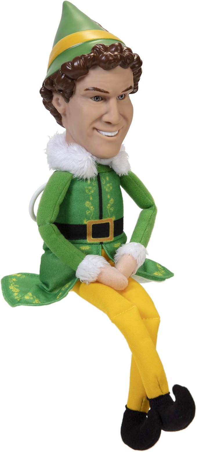 Jakks Holiday Elf Buddy The Elf Talking Plush with 15 Phrases Approximately 12-Inches in Height