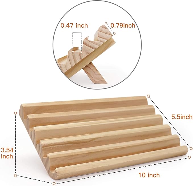 Domino Racks with Stand Set of 4, Mexican Train Dominoes Set Trays Wooden Domino Holders for Mexican Train and Other Domino Games for Kids & Adults - Hobbies, Indoor Activities & Family Fun