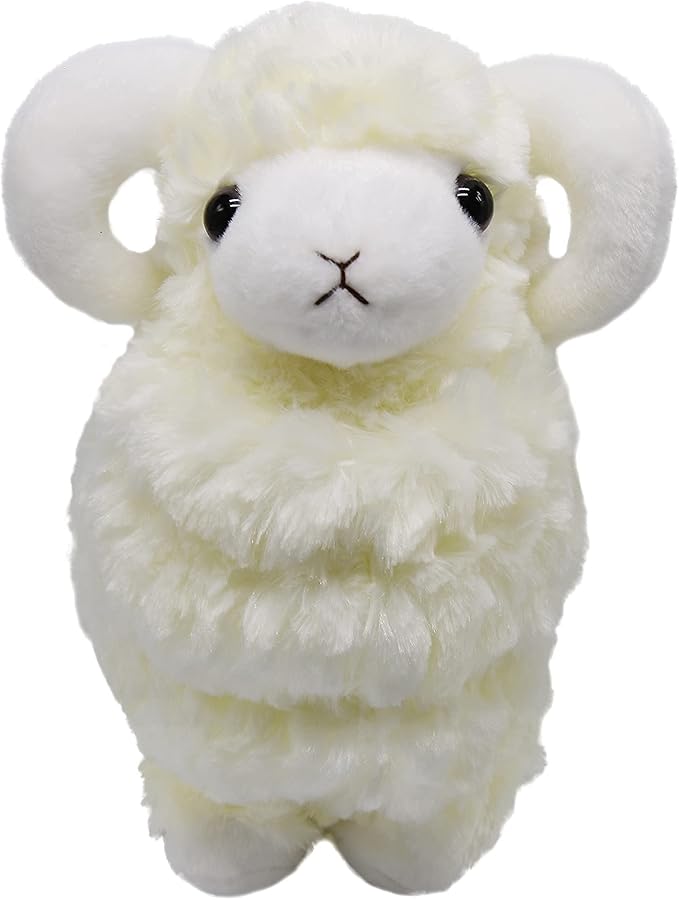 BABOLI Cuddly Sheep Stuffed Animal Adorable Fluffy Plush Sheep Toy Super Soft and Cute Lamb Doll Pretty Sweet Gifts for Kids Boys and Girls Present for Birthday or Party 10 Inches
