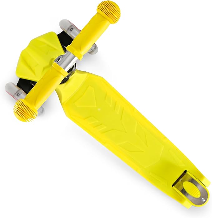 Kids Kick Scooter, 3 Wheeled Scooter for Kids, Child/Toddlers Toy, Adjustable Height, Anti-Slip Deck, Flashing Wheel Lights, for Boys/Girls 3-12 Year Old