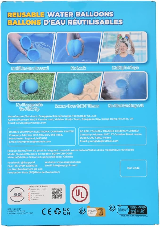 12Pcs Reusable Water Balloons, Pool Toys for Boys and Girls, Beach Outdoor Activities Water Toys for Kids Ages 3-12, Summer Water Toy for Boys and Girls