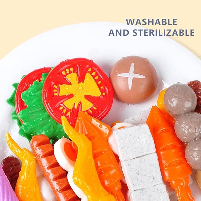 80-Piece Interactive BBQ Grill Playset Toy - Realistic Pretend Cooking Set with Grill Tools & Food Accessories for Kids Ages 3-8, BPA-Free Learning Toys for Boys Girls Toddlers