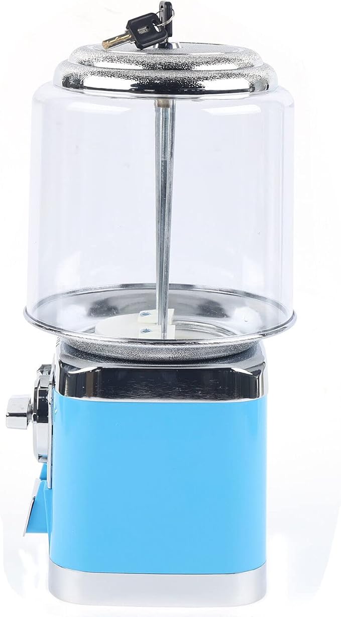 PanDair Gumball Vending Machine Child Toy Candy Machine, Capsules, Bouncy Balls Dispensers US Stock (Blue)