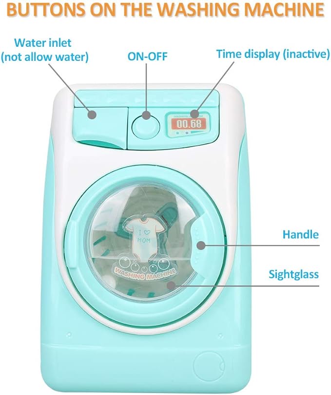 Coherny Mini Simulation Dollhouse Furniture Kitchen Toys Kids Children Play House Toy Washing Machine