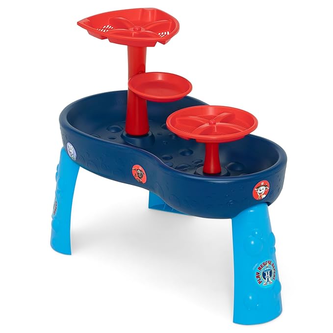PAW Patrol Water Table by Delta Children | 3-Tier Water Table with 11-Piece Toy Set, Blue